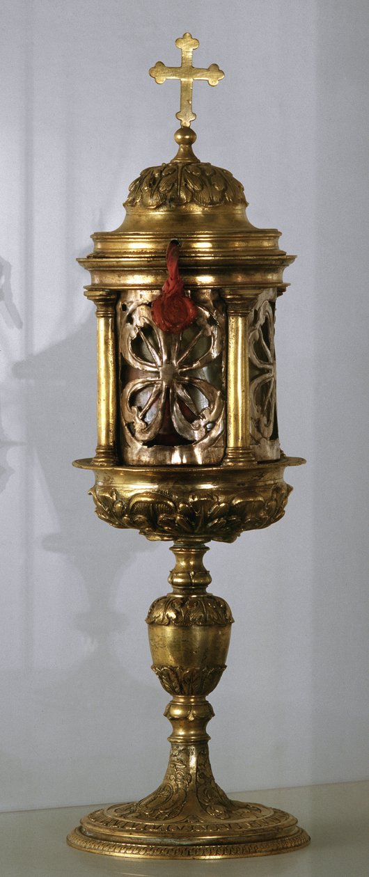 الذهب والنحاس ciborium بواسطة فنان غير معروف