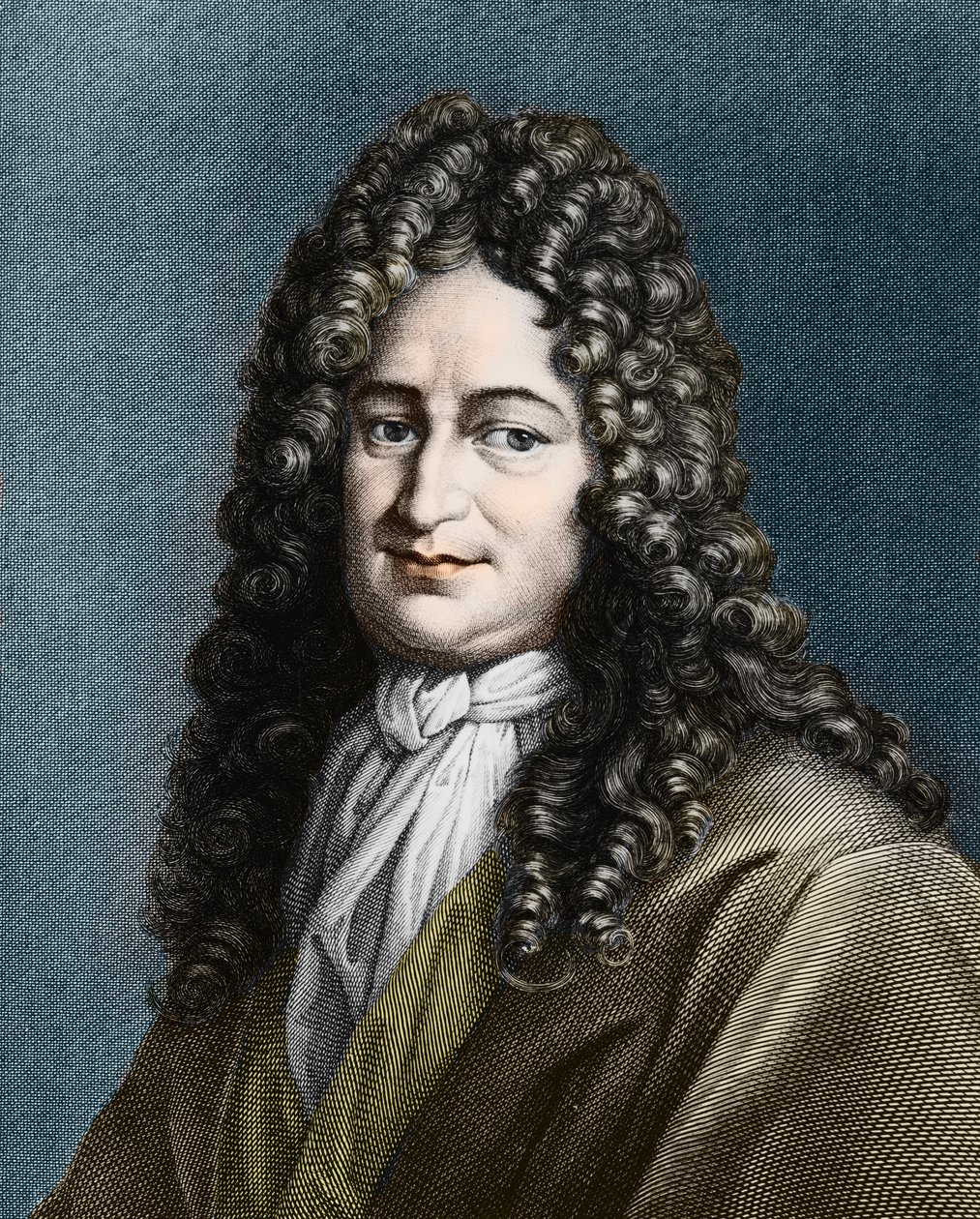 جوتفريد فيلهلم فون لايبنيز (1646-1716) ، الفيلسوف الألماني بواسطة فنان غير معروف