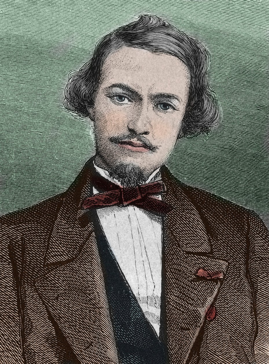 هنري دوفييه (1840-1892) ، مستكشف فرنسي - صورة للمستشرق هنري دوفييه ، رحالة وجغرافي فرنسي بواسطة فنان غير معروف