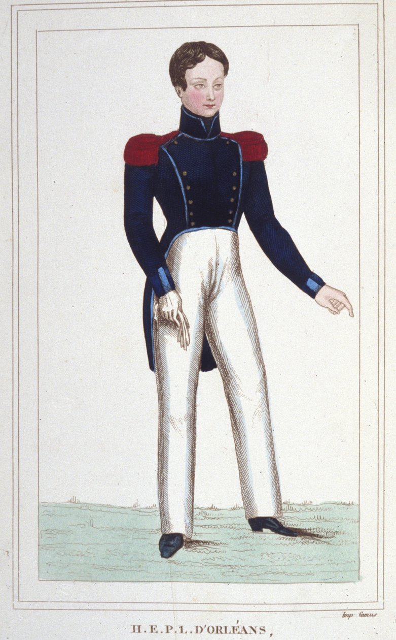 هنري يوجين فيليب لويس أورليان ، دوق أومالي (1822-1897). الأمير الفرنسي ، ابن لويس فيليب (ملك فرنسا لويس فيليب الأول). نقش من عام 1850 بواسطة فنان غير معروف