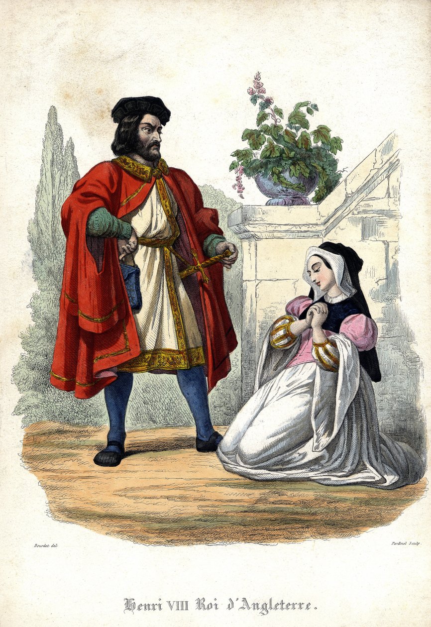 هنري الثامن (1491-1547) وآن دي بولين (آنا أو آن بولين وآن بولين بواسطة فنان غير معروف