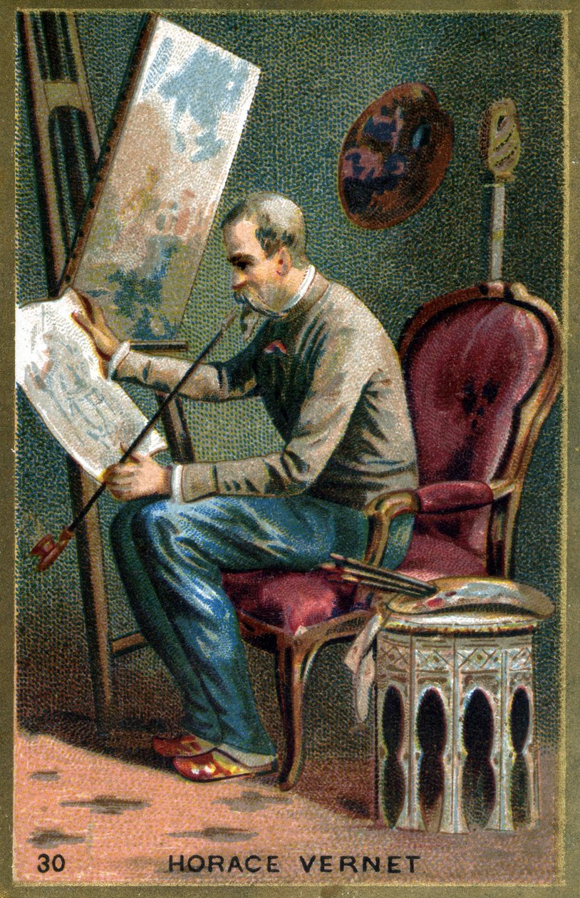 هوراس فيرنيه (1789 - 1863) ، رسام فرنسي. الطباعة الحجرية الملونة في القرن التاسع عشر. بواسطة فنان غير معروف