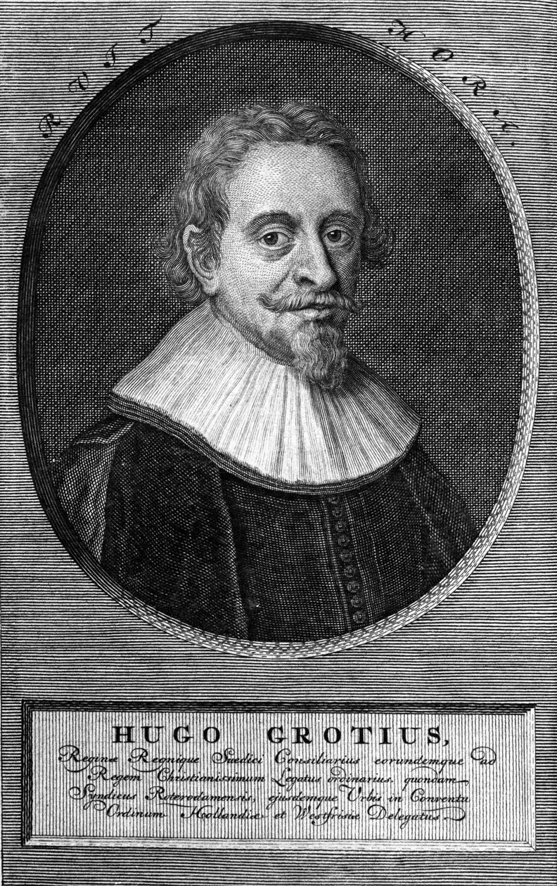 هوغو غروتيوس (1583-1645) (هويغ دي جروت) ، محامٍ ودبلوماسي هولندي. بواسطة فنان غير معروف