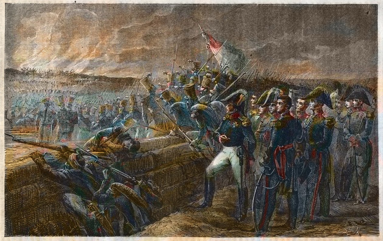 مائة ألف من أبناء سانت لويس - الحصار الفرنسي في معركة تروكاديرو - 31 أغسطس 1823 - الحملة الإسبانية - معركة تروكاديرو بواسطة فنان غير معروف