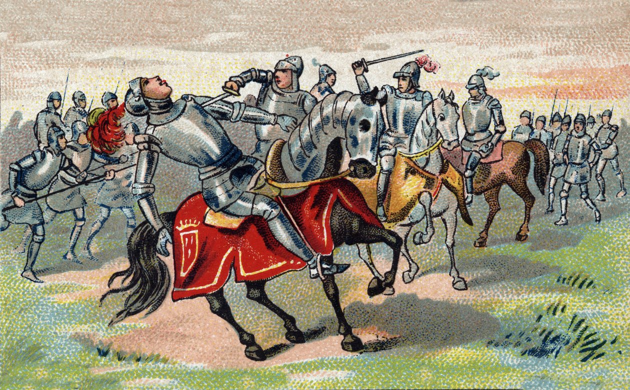 حرب المائة عام: جان تالبوت (1390-1453) (جون تالبوت) إيرل شروزبري الأول ، البارون تالبوت السابع في 1424 قتل في معركة كاستيلون عام 1453. بواسطة فنان غير معروف