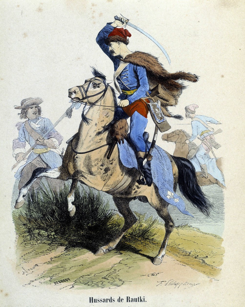 فرسان الروتكي عام 1720 مقاتل. بواسطة فنان غير معروف