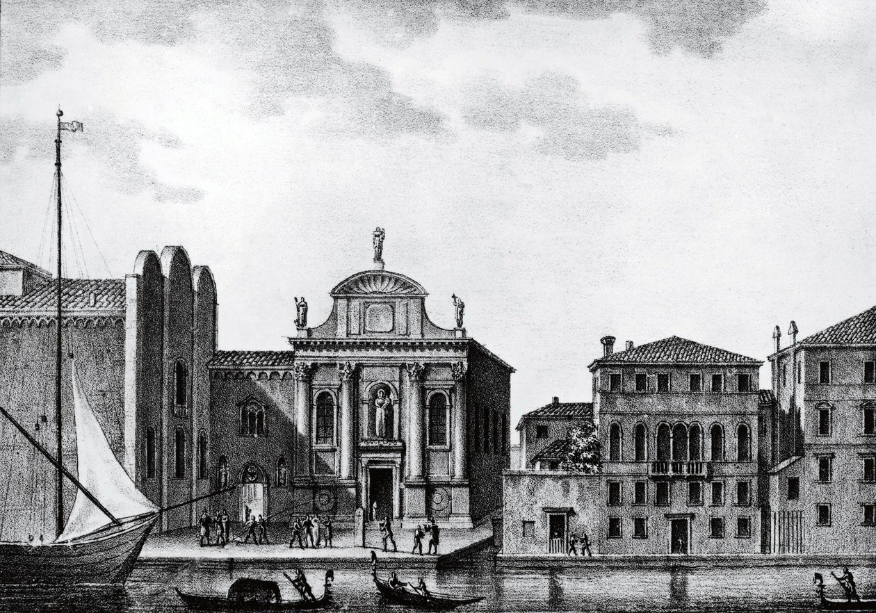 إيطاليا ، البندقية ، المعارض الفنية الأكاديمية - Gallerie dell'Accademia de Venice في القرن التاسع عشر بواسطة فنان غير معروف