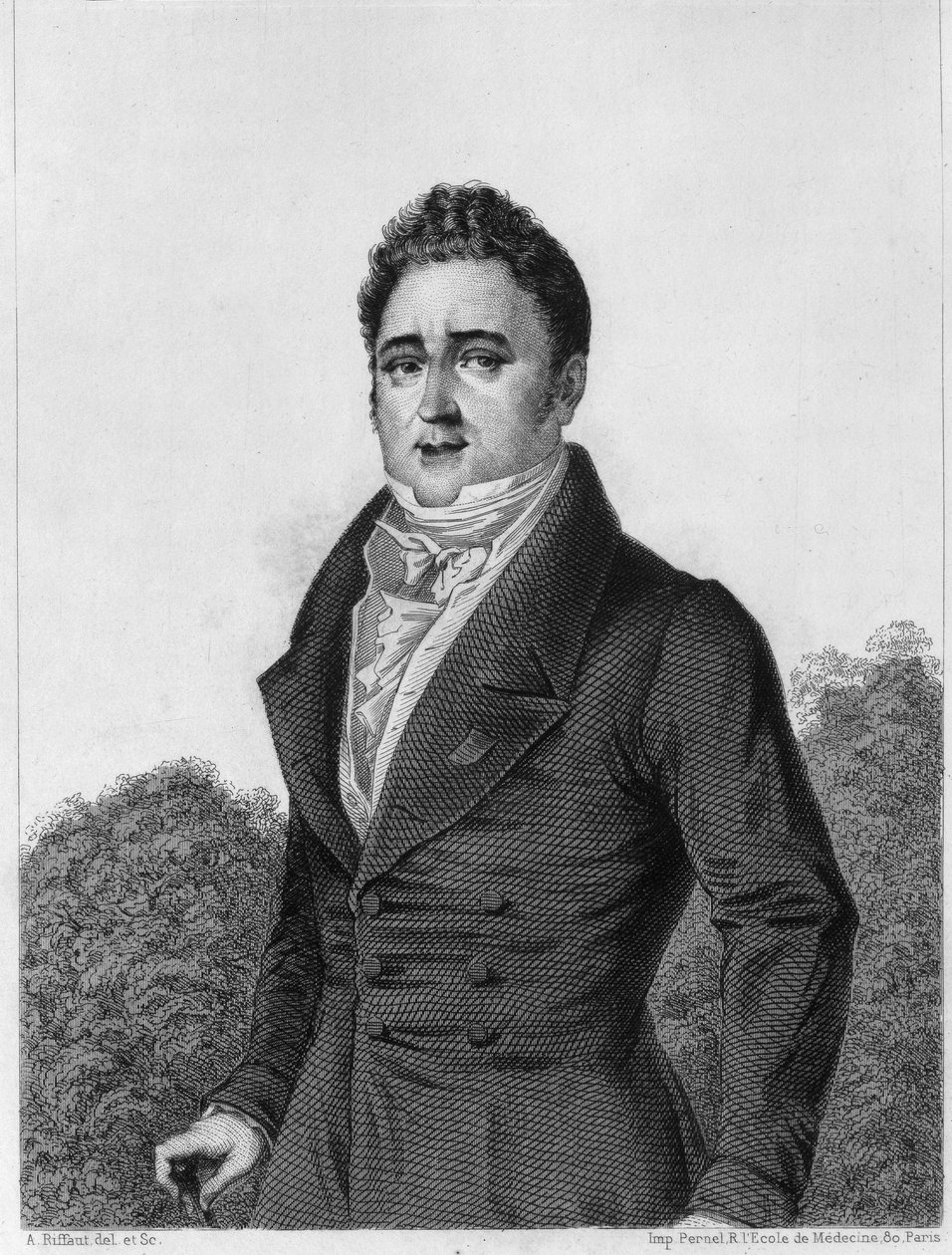 جاك لافيت (1767-1844) ، مصرفي وسياسي فرنسي - نقش في "تاريخ الحياة السياسية والخاصة لويس فيليب" بواسطة فنان غير معروف