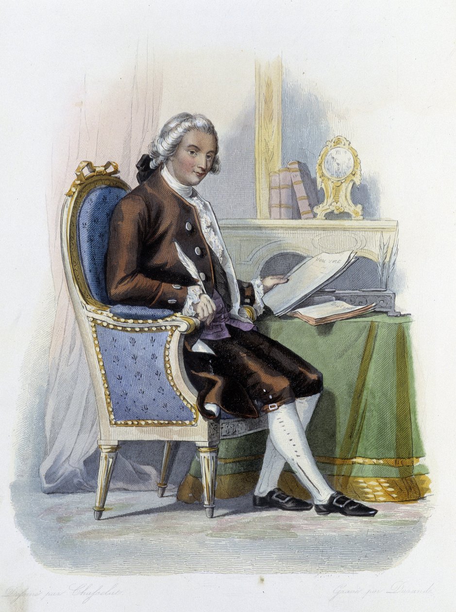Jean Baptiste Louis Gresset (1709-1777) in Ed. Mennechet, “” Le Plutarque francais”” بواسطة فنان غير معروف