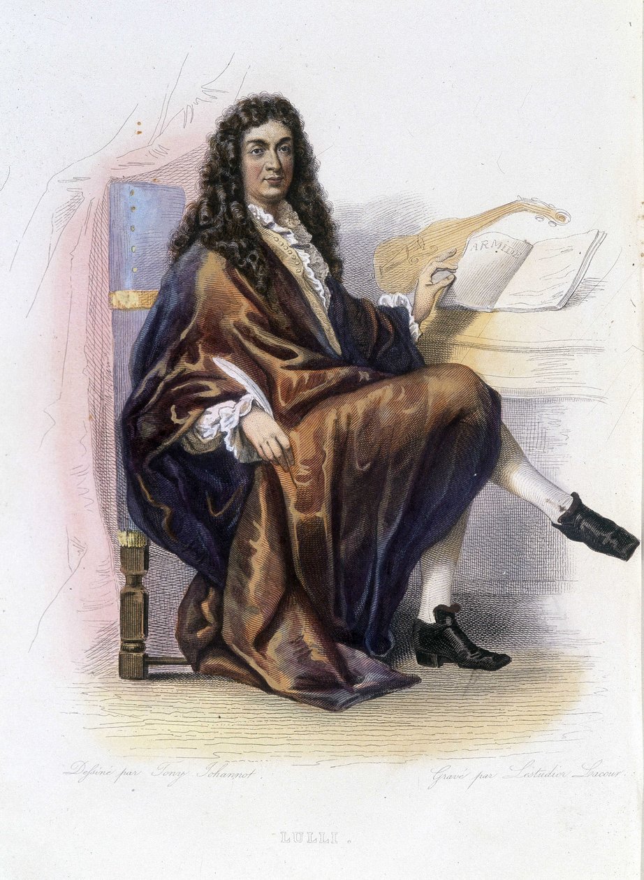 جان بابتيست لولي (1632-1687) - في "" Le Plutarque francais "" ، إد. مينيت بواسطة فنان غير معروف