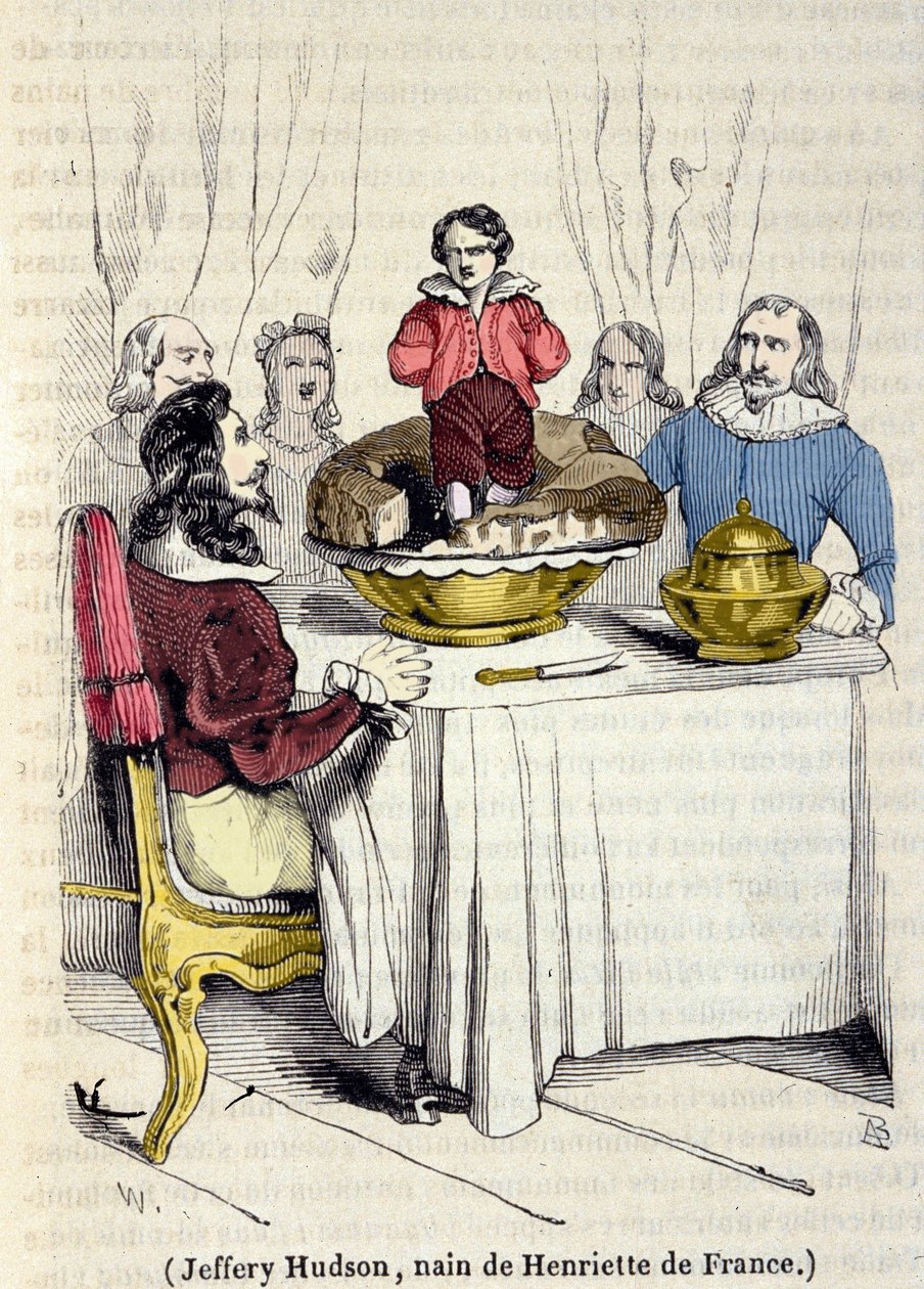 جيفري هدسون (1619-1682) ، قزم ملكة إنجلترا هنرييت ماري من فرنسا (1609-1669). بواسطة فنان غير معروف