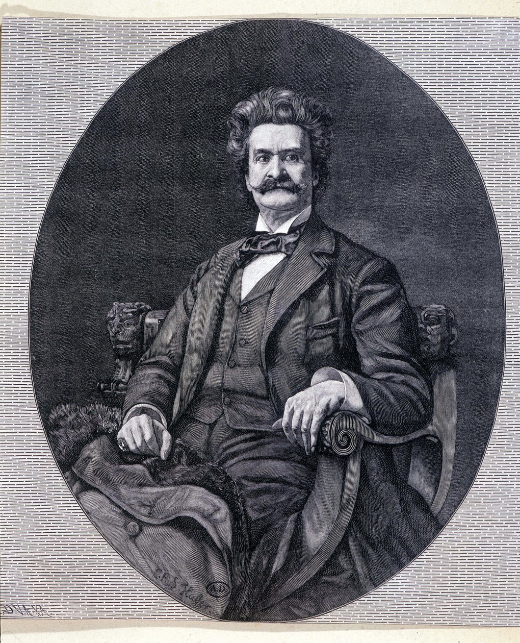 يوهان الثاني شتراوس جونيور (1825-1899) ، موسيقي نمساوي. بواسطة فنان غير معروف