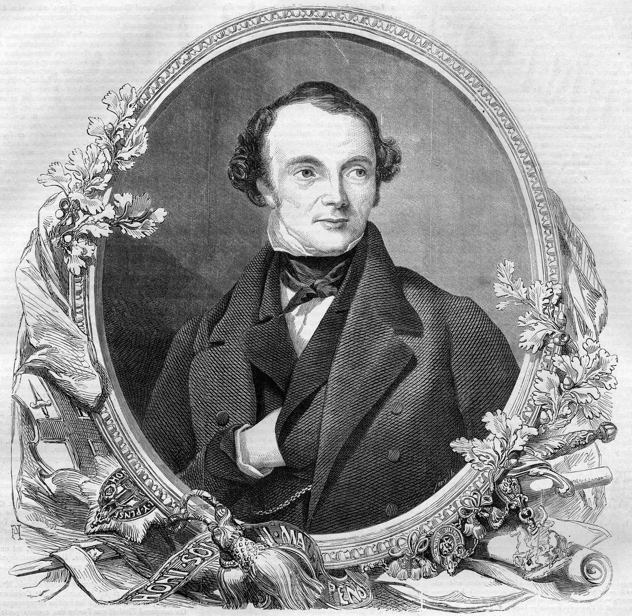 جون راسل (1792-1878) ، نقش سياسي بريطاني عام 1860. بواسطة فنان غير معروف