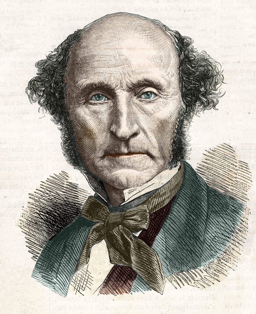 جون ستيوارت ميل (1806-1873) ، فيلسوف واقتصادي بريطاني. بواسطة فنان غير معروف