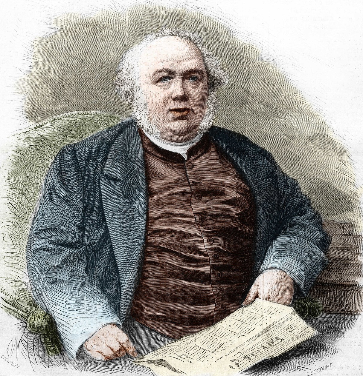 جول جانين (1804-1874) كاتب فرنسي. بواسطة فنان غير معروف