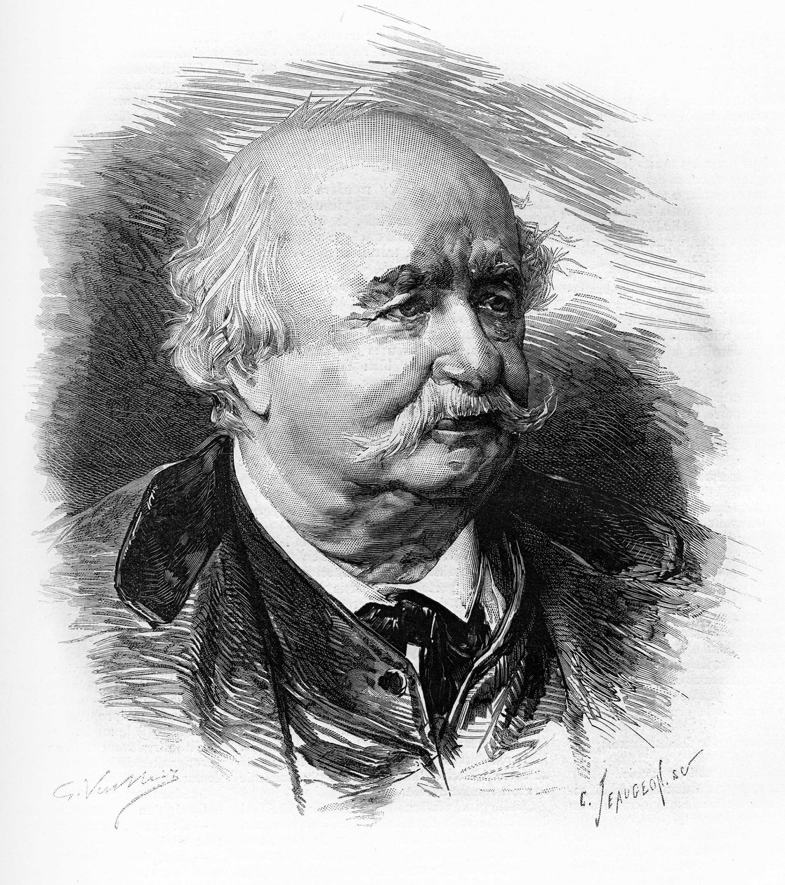 Jules Sandeau (1811-1883) ، كاتب وروائي وكاتب مسرحي فرنسي. بواسطة فنان غير معروف