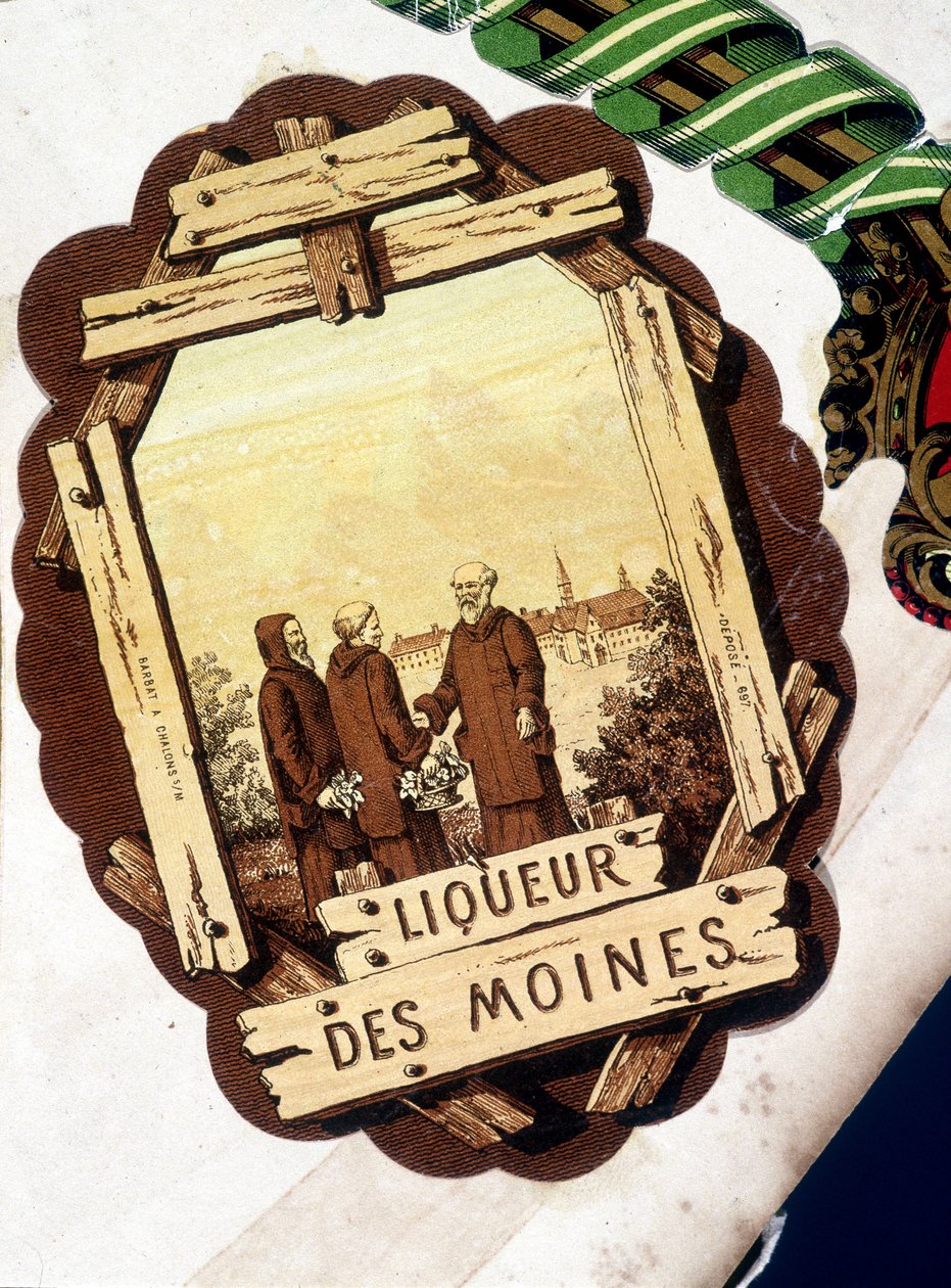 تسمية "" Liqueur des Moines "، sd. القرن ال 19. بواسطة فنان غير معروف