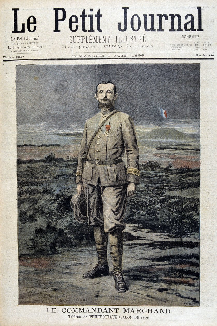 القائد مارشان - في "Le Petit Journal" بتاريخ 4/6/1899 بواسطة فنان غير معروف