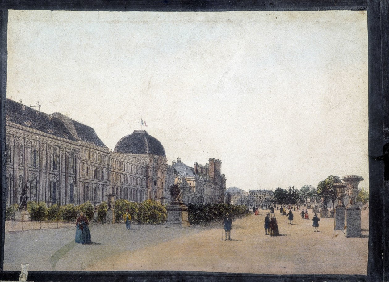 Les Tuileries - في "" Views of Paris for Panoptic Polyorama "" ، حوالي عام 1850 بواسطة فنان غير معروف