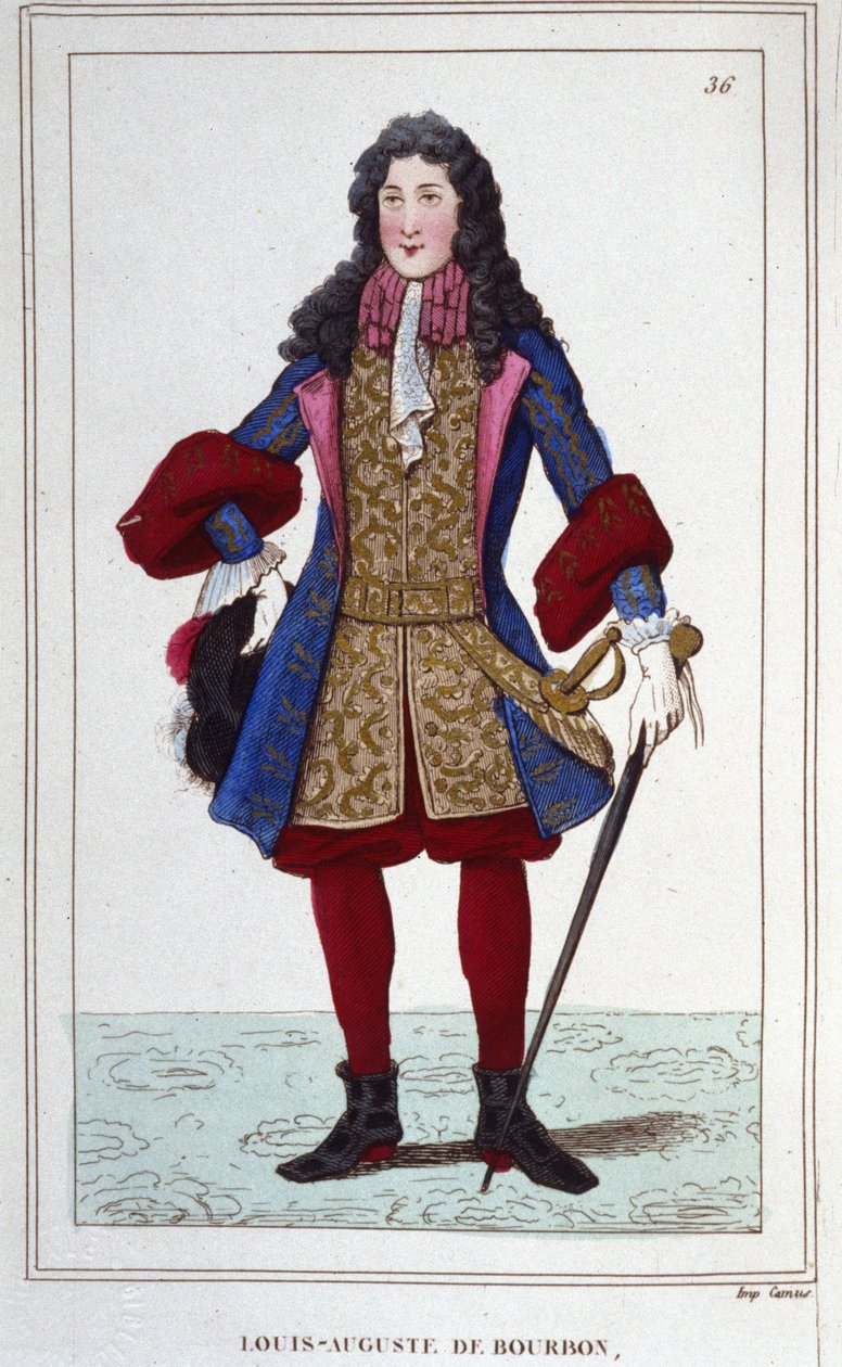 لويس أوغست دي بوربون ، دوق مين (1670-1736). الأمير الفرنسي. بواسطة فنان غير معروف