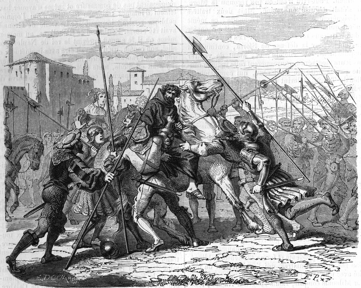 سجن لويس المور (1500). بواسطة فنان غير معروف