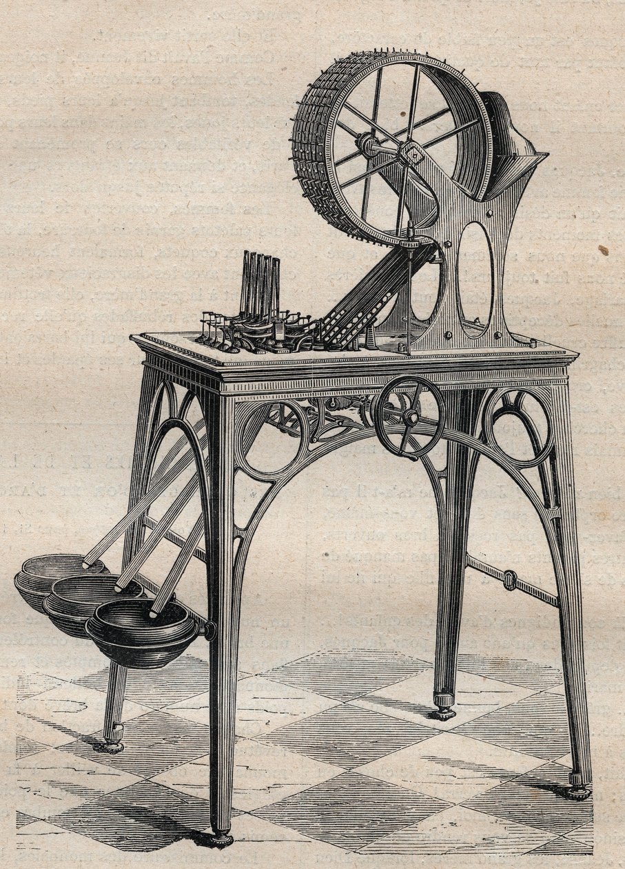 آلة لويس جوزيف (لويس جوزيف) ديلويل (1795-1862) للتحقق من العملات الذهبية بواسطة فنان غير معروف