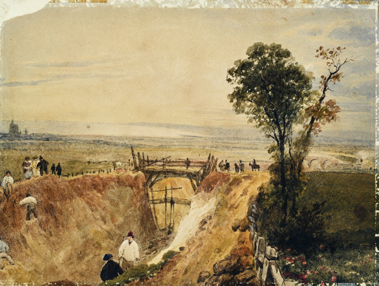 صنع سكة حديد شورهام ، حوالي عام 1840 (ألوان مائية على ورق) بواسطة فنان غير معروف