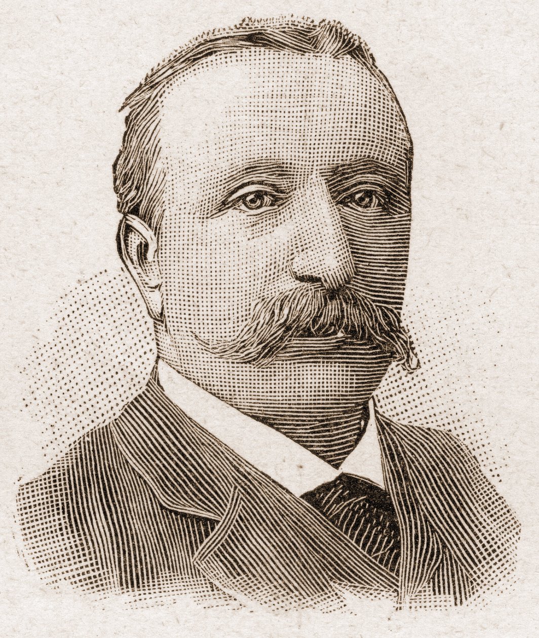 أعضاء أكاديمية Francaise في عام 1895: صورة ألبرت سوريل (1843-1906) ، مؤرخ فرنسي. بواسطة فنان غير معروف