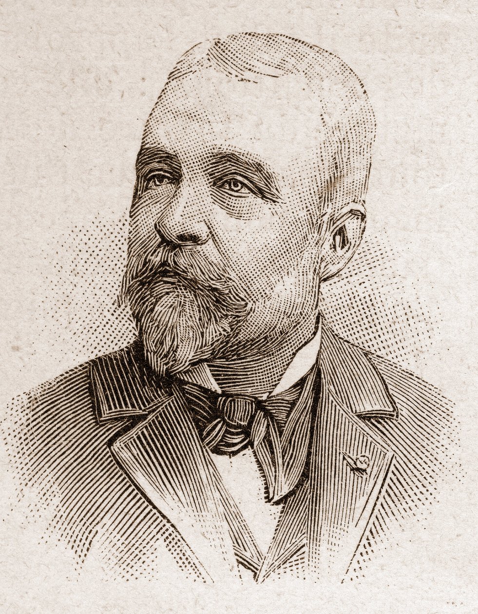 أعضاء أكاديمية Francaise في عام 1895: صورة لإرنست لافيس (1842-1922) ، مؤرخ فرنسي. بواسطة فنان غير معروف