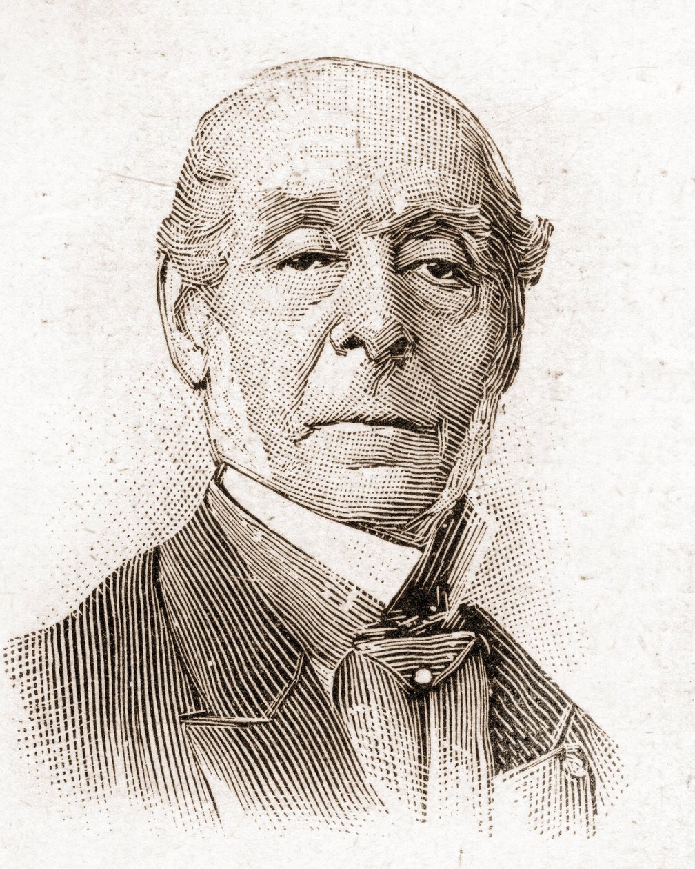 أعضاء أكاديمية Francaise في عام 1895: صورة لإرنست ليجوف (1807-1903) ، روائي وشاعر وكاتب مسرحي وكاتب مقالات فرنسي. بواسطة فنان غير معروف
