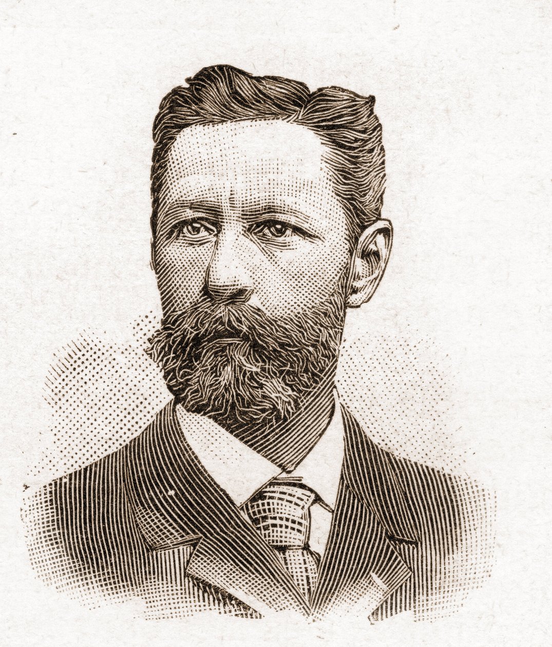 أعضاء أكاديمية Francaise في عام 1895: صورة يوجين ملكيور (يوجين ملكيور) دي فوغ (1848-1910) ، كاتب فرنسي. بواسطة فنان غير معروف