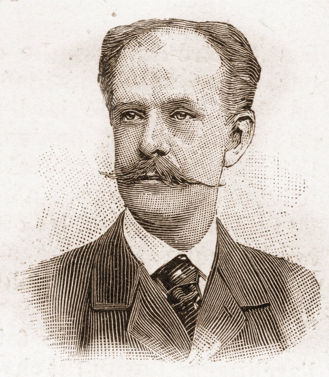 أعضاء أكاديمية Francaise في عام 1895: صورة لبول غابرييل أوثينين دي هوسونفيل (1843-1924) ، كاتب مقالات ، مؤرخ أدبي ، سياسي ومحامي. بواسطة فنان غير معروف