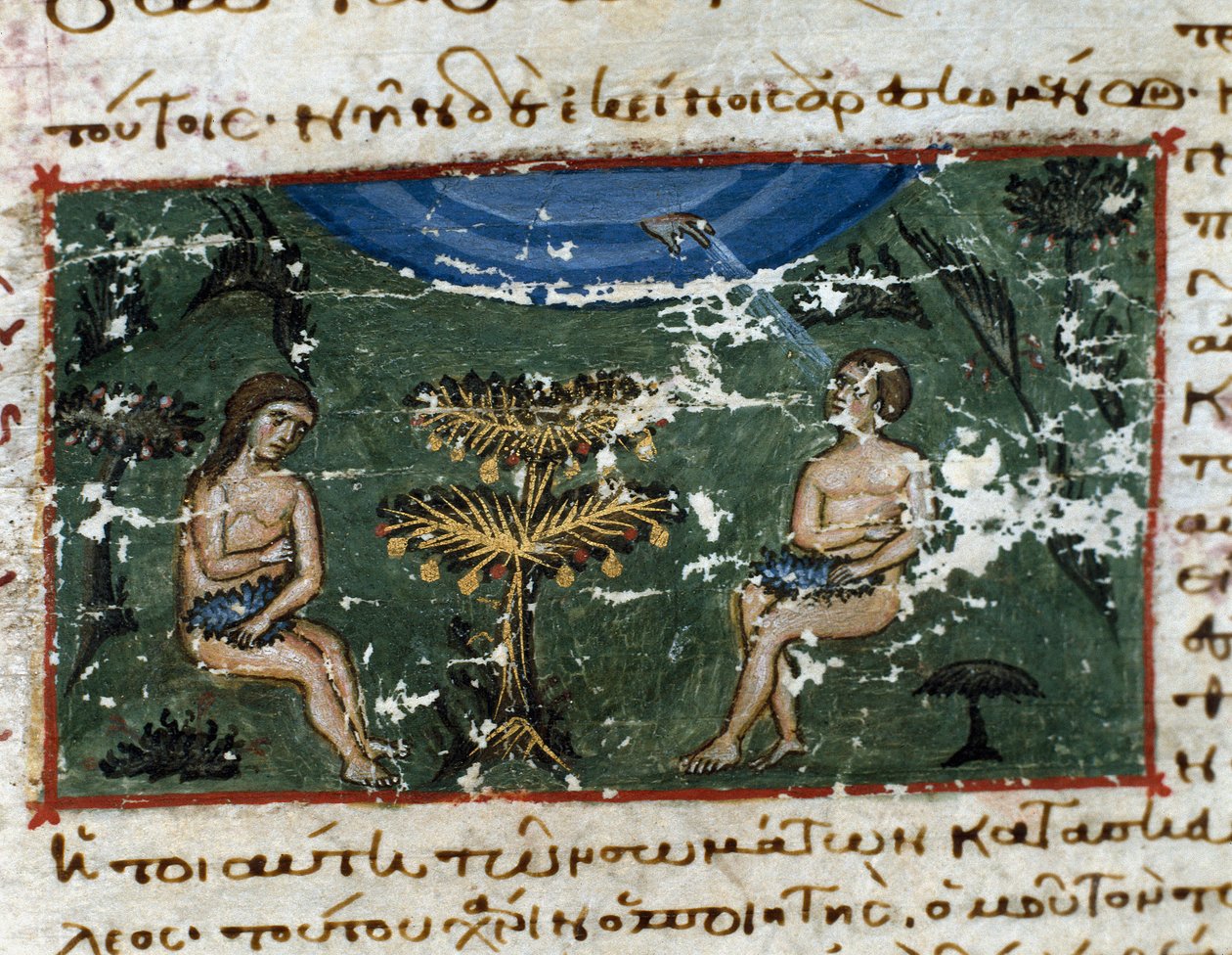 الصيد الأصلي المصغر من "Codex de l'Octateuque du Serail" (ms.8 أو Seraglio Octateuch) من القرن الثاني عشر مكتبة متحف Topkapi Sarayi في اسطنبول بواسطة فنان غير معروف