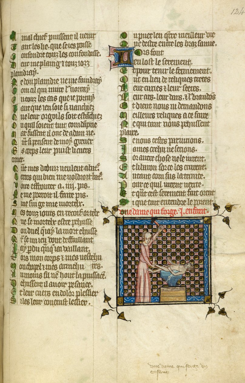 تظهر المنمنمات الطبيعة تزوير طفل ، من "Le Roman de la Rose" ، حوالي عام 1380 (صورة مصغرة) بواسطة فنان غير معروف