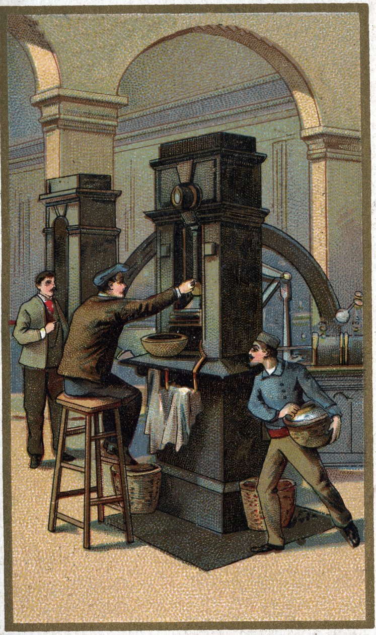 الصحافة النقدية Chromolithography نهاية القرن التاسع عشر بواسطة فنان غير معروف