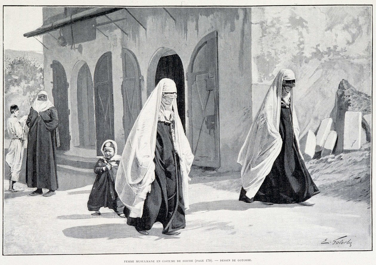 المسلمات في البوسنة. في Tour du monde 1/1896. بواسطة فنان غير معروف