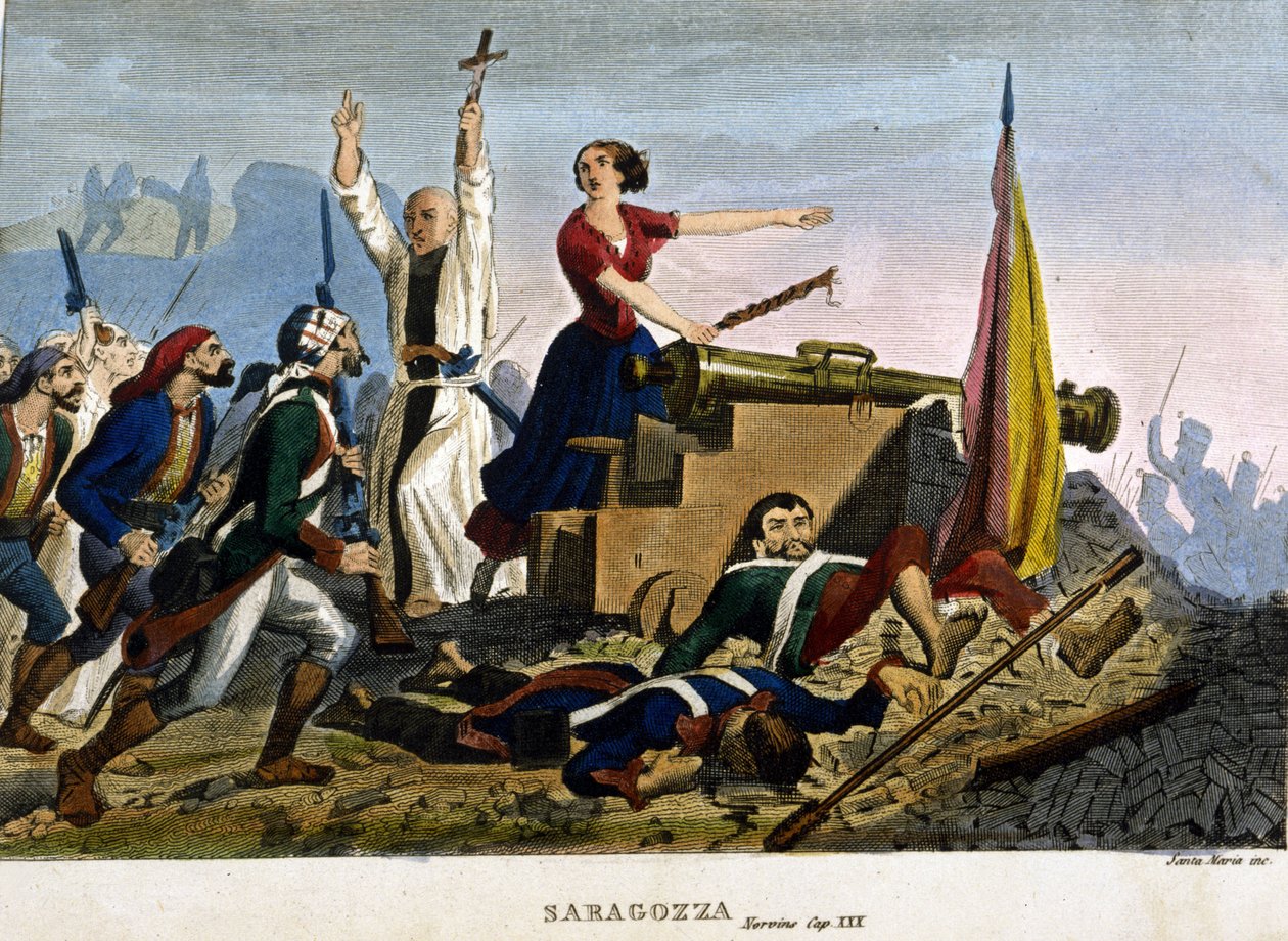 الحروب النابليونية: حصار سرقسطة (سرقسطة). 1808. Coll. بريفيه ، ميلان. بواسطة فنان غير معروف