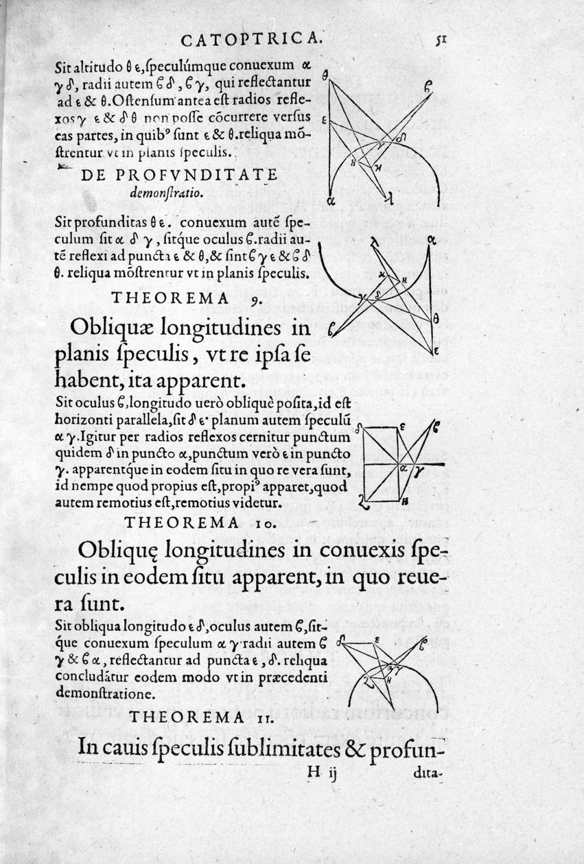صفحة "" Optica & Catoptrica ... "بواسطة Euclid بواسطة فنان غير معروف