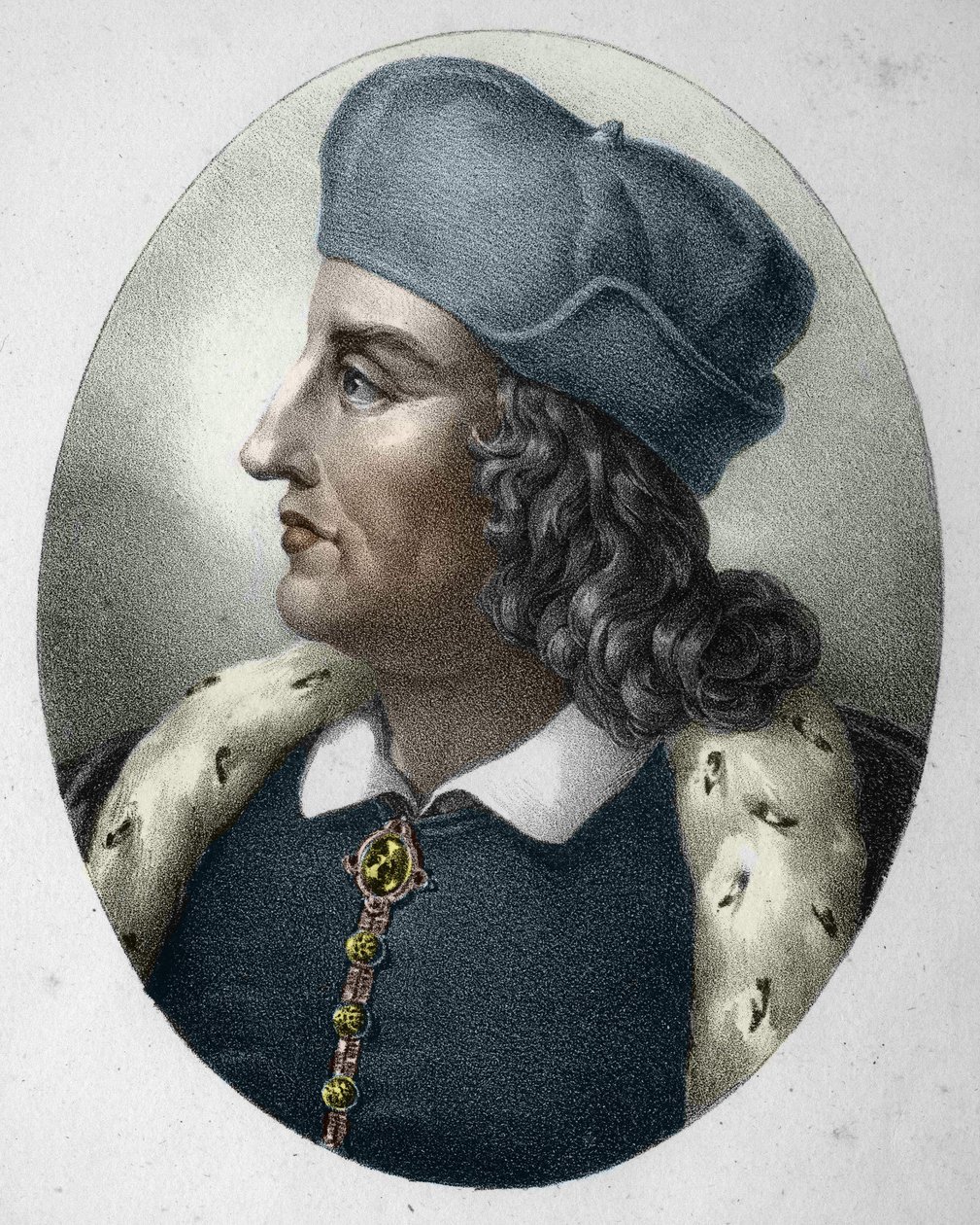 فيليب الثاني (1165-1223) ، الملك كابتيان ، المعروف بأغسطس. (فيليب أوغسطس). بواسطة فنان غير معروف