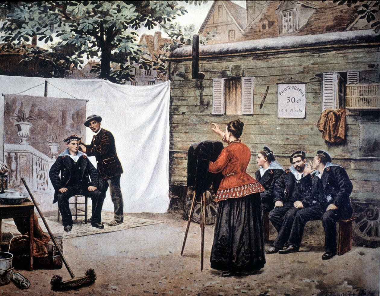 مصور مسافر في فرنسا عام 1890. بواسطة فنان غير معروف