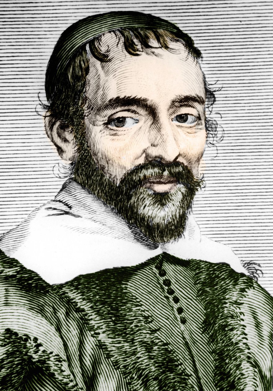 بيير جاسندي (1592-1655) ، فيلسوف وعالم فلك وعالم رياضيات وفيزيائي فرنسي. بواسطة فنان غير معروف