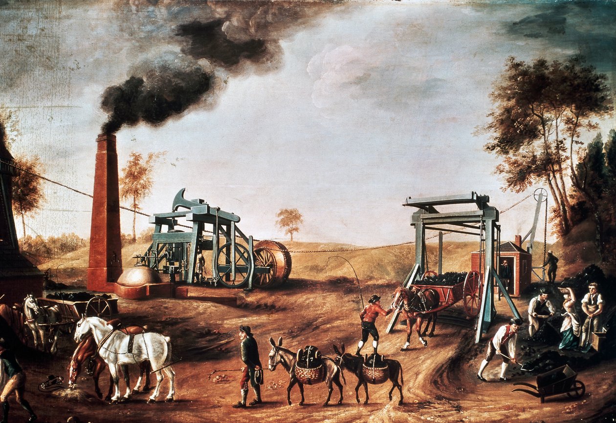 رأس حفرة ، حوالي 1800 ، رسم لفنان غير معروف ، زيت على قماش ، 95 × 153 سم ، المملكة المتحدة بواسطة فنان غير معروف