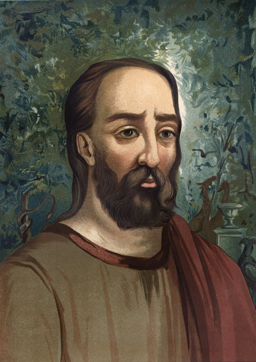 بليني الأكبر (23-79) - صورة بليني الأكبر. في اللاتينية Caius Plinius Secundus كاتب لاتيني (كومو ، 23 م في Stabies ، 79 م). على أساس احتفالات hombres y Mujeres. برشلونة 1877. بواسطة فنان غير معروف