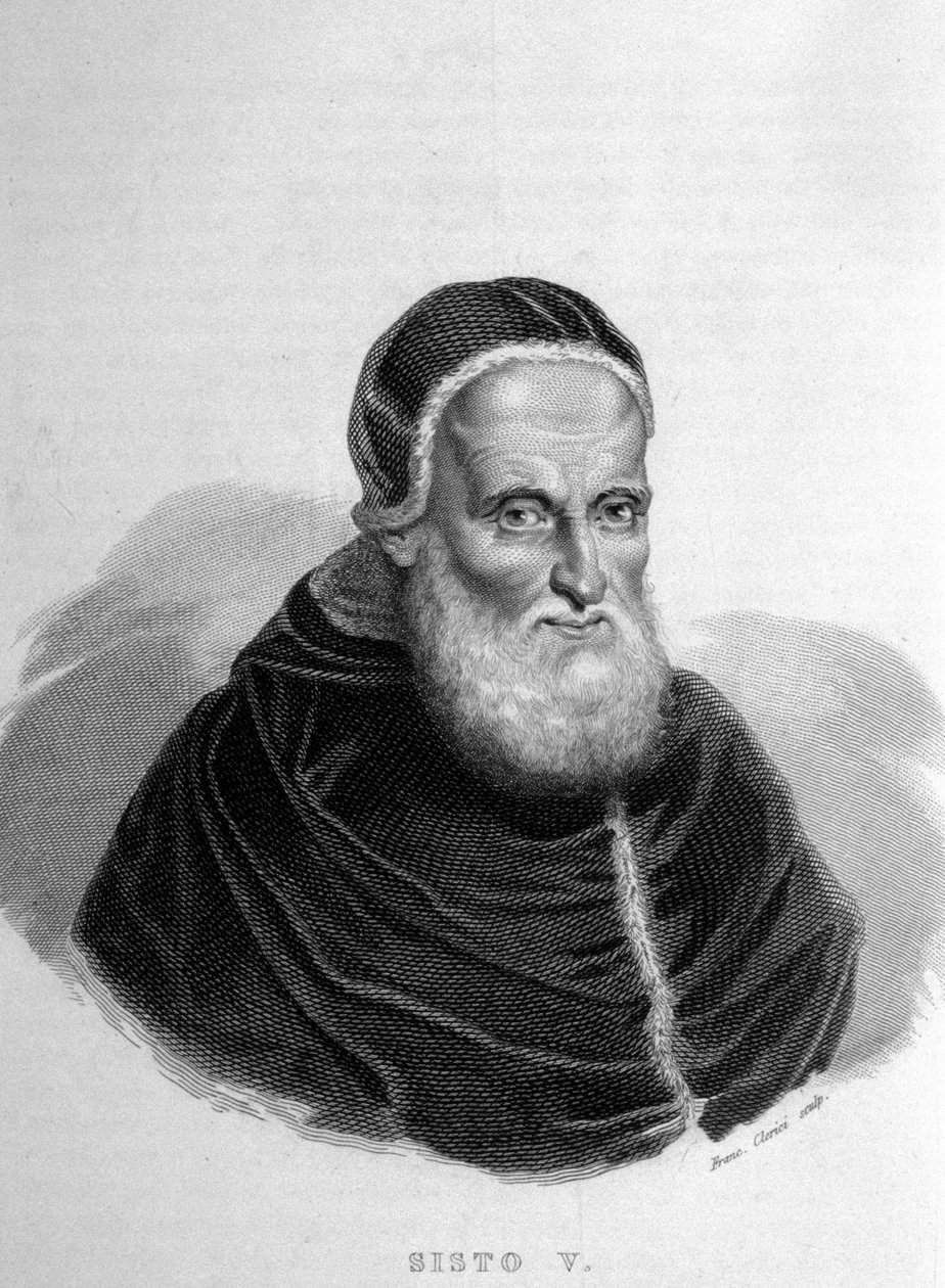البابا سيكستوس الخامس (الخامس) (1520-1590). بواسطة فنان غير معروف