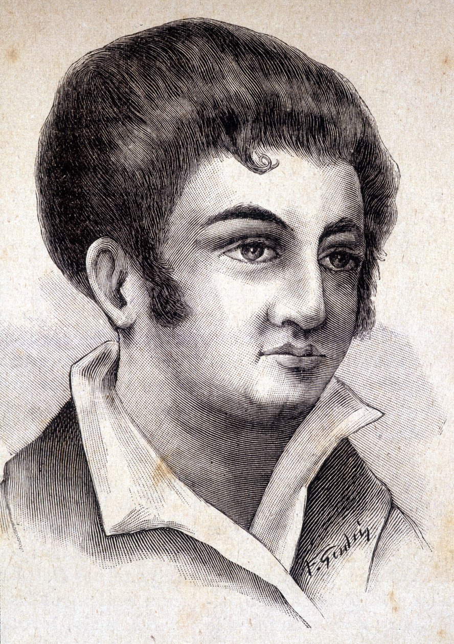 Portrait Jean Flévée ، المراسل الحميم لنابليون الأول (1767 - 1839) - في "" Les Contemporains "، في أواخر القرن التاسع عشر. بواسطة فنان غير معروف