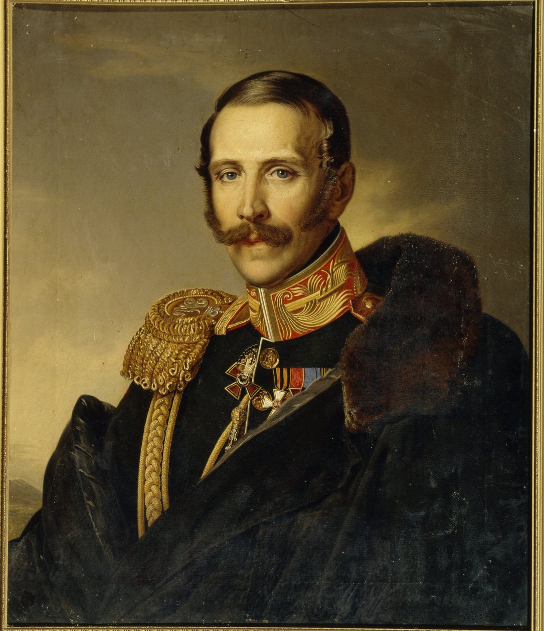 صورة سيرج جريجوريفيتش ستروجونوف (ستروجونوف أو ستروجانوف) (1794-1882) ، الحاكم العام لموسكو. (صورة سيرجي غريغوريفيتش ستروجانوف ، الحاكم العام لموسكو). لوحة مجهولة ، زيت على قماش بواسطة فنان غير معروف