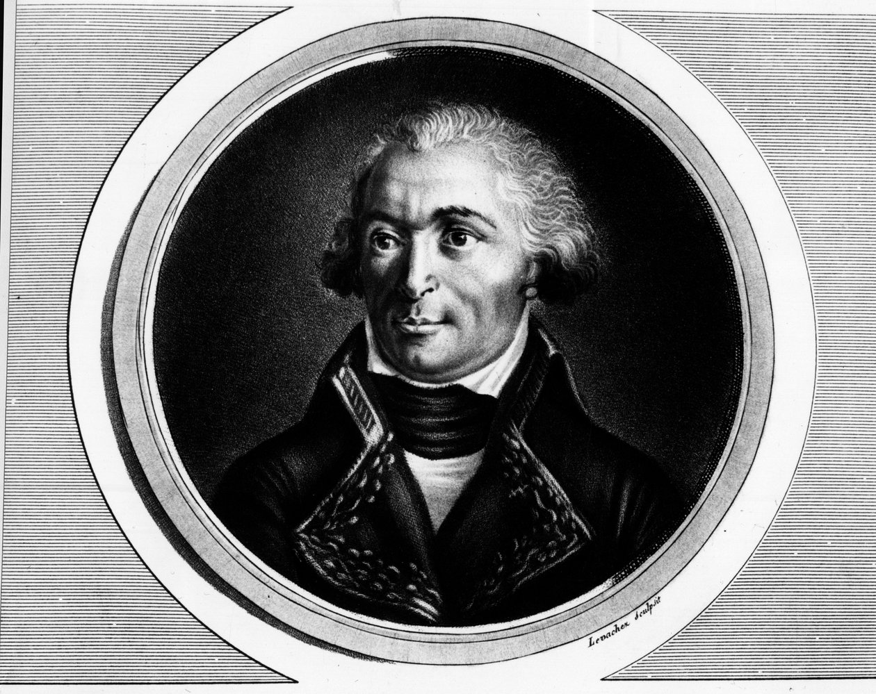 صورة بالحجم الكامل لتشارلز بيشيجرو (1761-1804) ، القائد العام لجيوش الشمال ، سامبر وميوز ، الراين وموزيل. نقش في "" مجموعة كاملة من اللوحات التاريخية للثورة الفرنسية ، في ثلاثة مجلدات. "" 1804. بواسطة فنان غير معروف