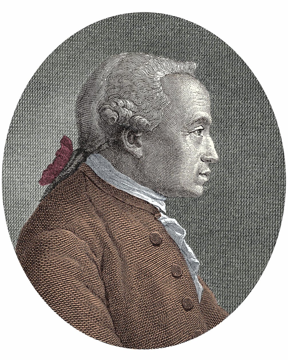 صورة للفيلسوف الألماني إيمانويل كانط كانط (1724 - 1804) بواسطة فنان غير معروف