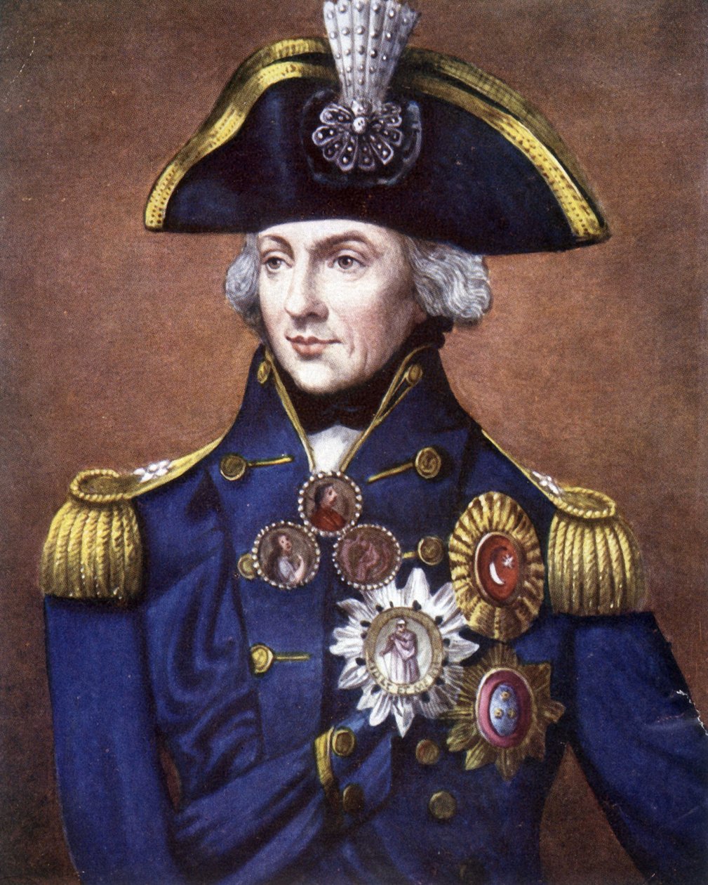 صورة للأدميرال نيلسون (1758 - 1805) ، أميرال بريطاني. بواسطة فنان غير معروف