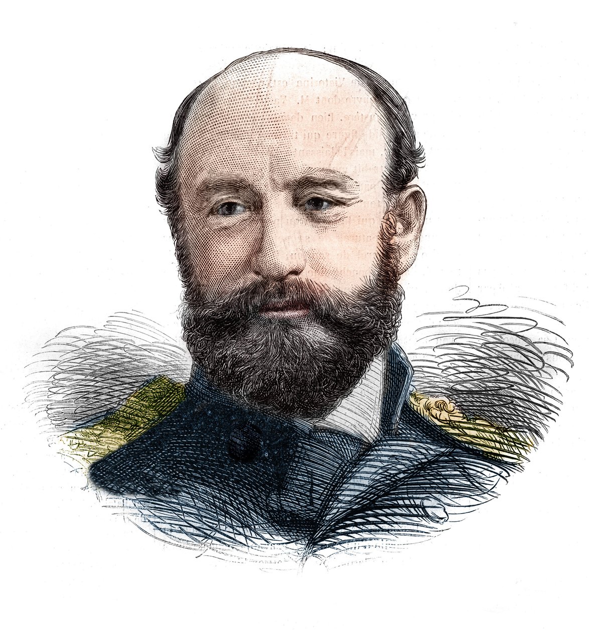 صورة للأدميرال السير جورج سترونج ناريس (1831-1915) ضابط البحرية الملكية ومستكشف القطب الشمالي. بواسطة فنان غير معروف